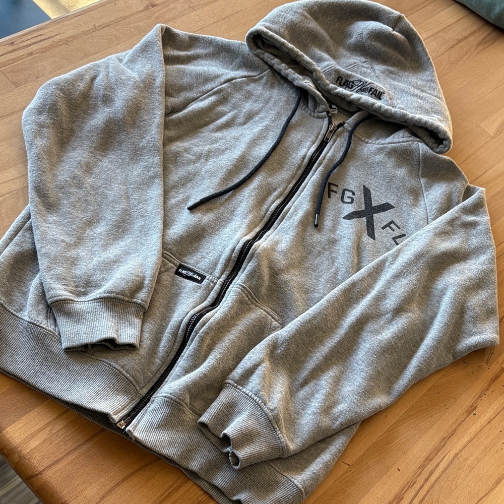 Flag Nor Fail zip hoody.